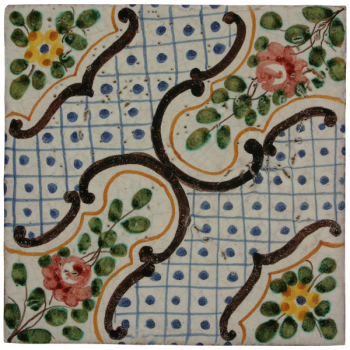 Traditional hand painted terracotta tiles magna grecia caltagirone