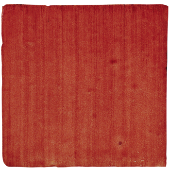 glazovana terakota kresba stetca rucne robena rosso chiaro cervena svetla