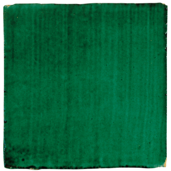 glazovana terakota kresba stetca rucne robena verde ramina scuro zelena pastelova tmava