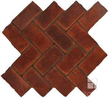 hand made terracotta tiles spanish pedralbes treated