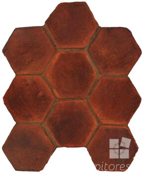 hand made terracotta tiles spanish pedralbes treated