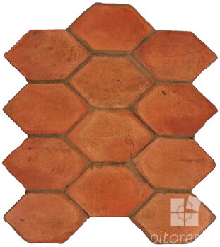 hand made picket terracotta tiles spanish pedralbes treated