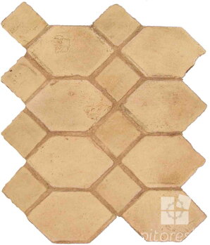 hand made picket dot terracotta tiles spanish pedralbes treated