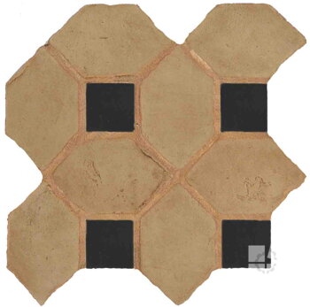 hand made picket dot terracotta tiles spanish pedralbes treated