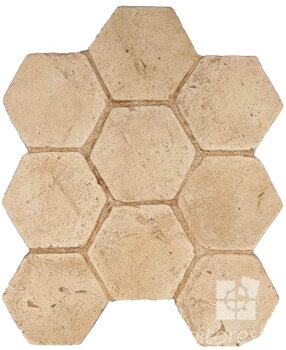 hand made hexagon terracotta tiles spanish pedralbes treated