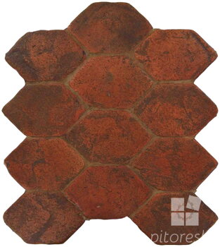 hand made picket terracotta tiles spanish pedralbes treated