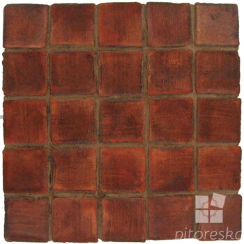 hand made terracotta tiles spanish pedralbes treated