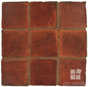 hand made terracotta tiles spanish pedralbes treated