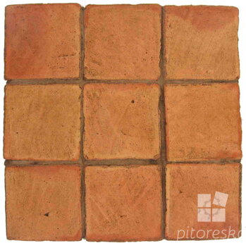 hand made terracotta tiles spanish pedralbes treated