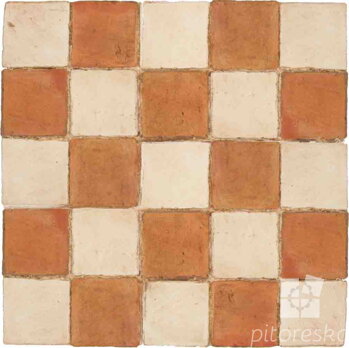 hand made terracotta tiles spanish pedralbes treated