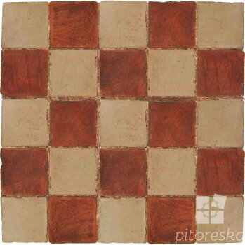 hand made terracotta tiles spanish pedralbes treated