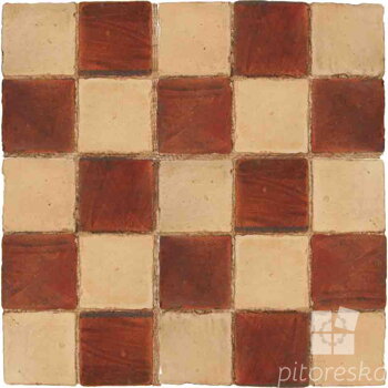 hand made terracotta tiles spanish pedralbes treated