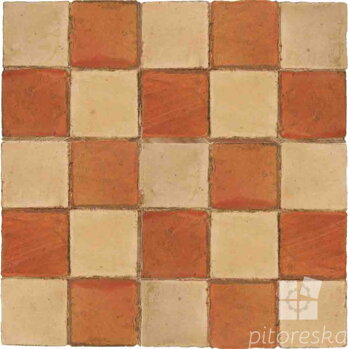 hand made terracotta tiles spanish pedralbes treated