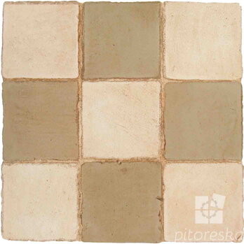 hand made terracotta tiles spanish pedralbes treated