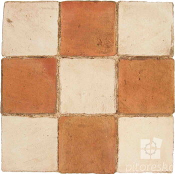 hand made terracotta tiles spanish pedralbes treated