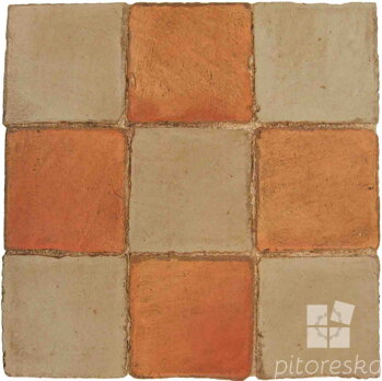 hand made terracotta tiles spanish pedralbes treated