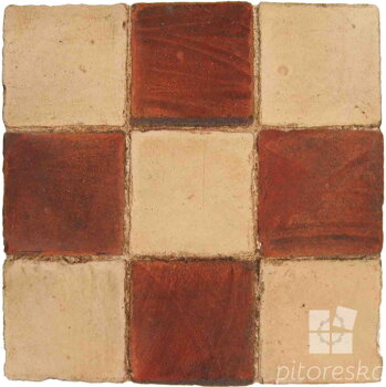 hand made terracotta tiles spanish pedralbes treated