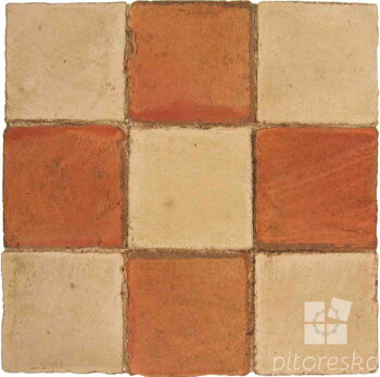 hand made terracotta tiles spanish pedralbes treated