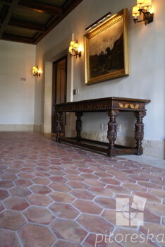 antique terracotta floor tiles hotels