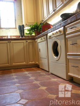 antique terracotta floor tiles kitchen bathroom