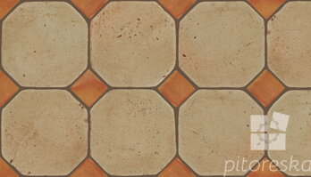 terracotta floor tiles hand made traditional spanish treated luxury cotto octagon + dot