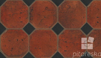 terracotta floor tiles hand made traditional spanish treated luxury cotto octagon + dot