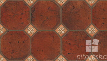 terracotta floor tiles hand made traditional spanish treated luxury cotto octagon + dot