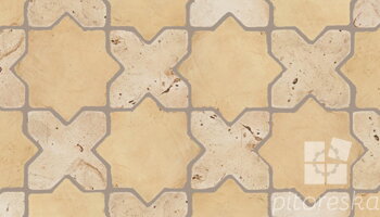 terracotta floor tiles hand made traditional spanish treated luxury cotto star + cross