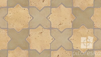 terracotta floor tiles hand made traditional spanish treated luxury cotto star + cross