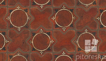 terracotta floor tiles hand made traditional spanish treated luxury cotto star + cross