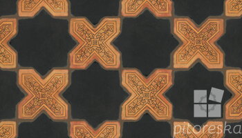 terracotta floor tiles hand made traditional spanish treated luxury cotto star + cross