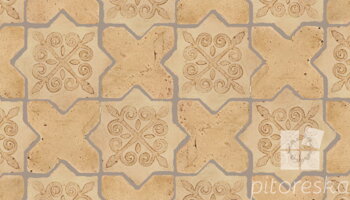 terracotta floor tiles hand made traditional spanish treated luxury cotto star + cross