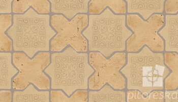 terracotta floor tiles hand made traditional spanish treated luxury cotto star + cross