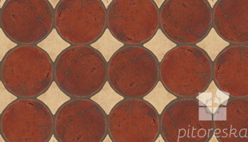 terracotta floor tiles hand made traditional spanish treated luxury cotto round + dot R