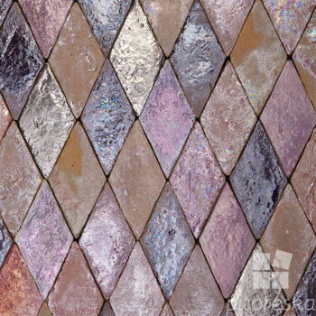 rustikalna rucne robena glazovana terakota farebny mix s perletou