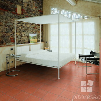 classic terracotta tile scratched surface