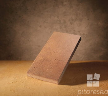 classic terracotta tile scratched surface