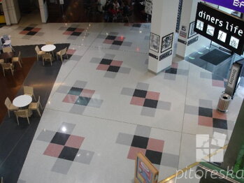 terrazzo dlazba zula granite kamenna dlazba shopping centrum